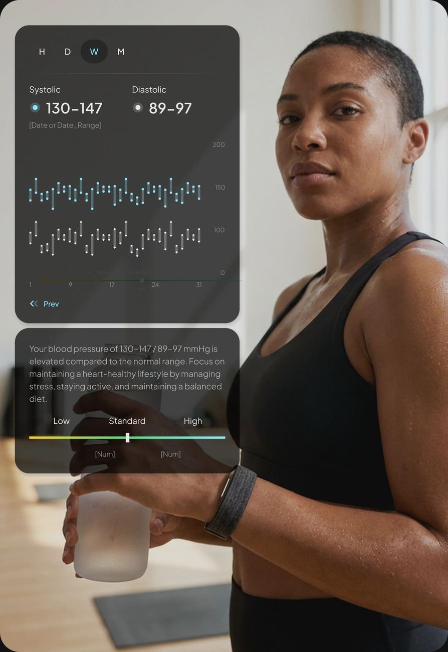 Hulme Band app showing biological age trending downward as recovery improves